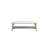 Coffee Table Rectangular Center Table For Living Room Open Space Side Table With Metal Frame