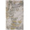 Tapis abstrait doré / gris / argent Annya