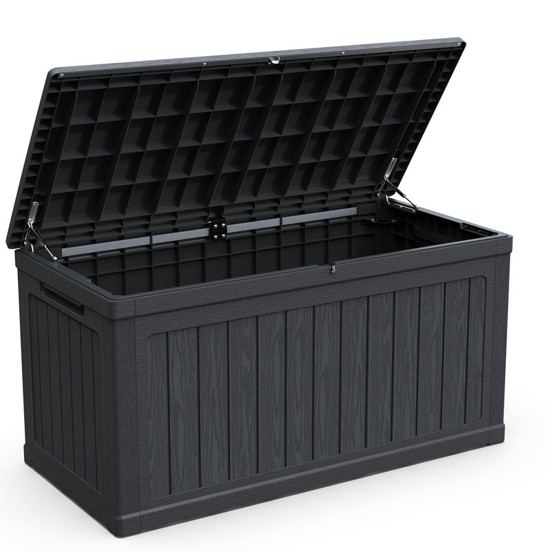 230 Gallon Large Outdoor Storage XXL Deck Box For Patio Furniture, 34" H x 58" W x 32" D