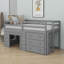 Lit mezzanine avec tiroirs et tablette-555018910