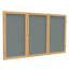 Babillards fermés en tissu à 3 portes avec cadre en bois Ghent-11138473-11138468-11138479