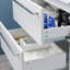 Ensemble de meuble-lavabo simple mural moderne 30 po avec lavabo en céramique Rachayl