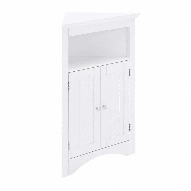 Armoire de buffet, armoire de coin, armoire de coin de plancher de salle de bain avec portes et tablettes, cuisine, salon, armoire de rangement autoportante pour salle de bain