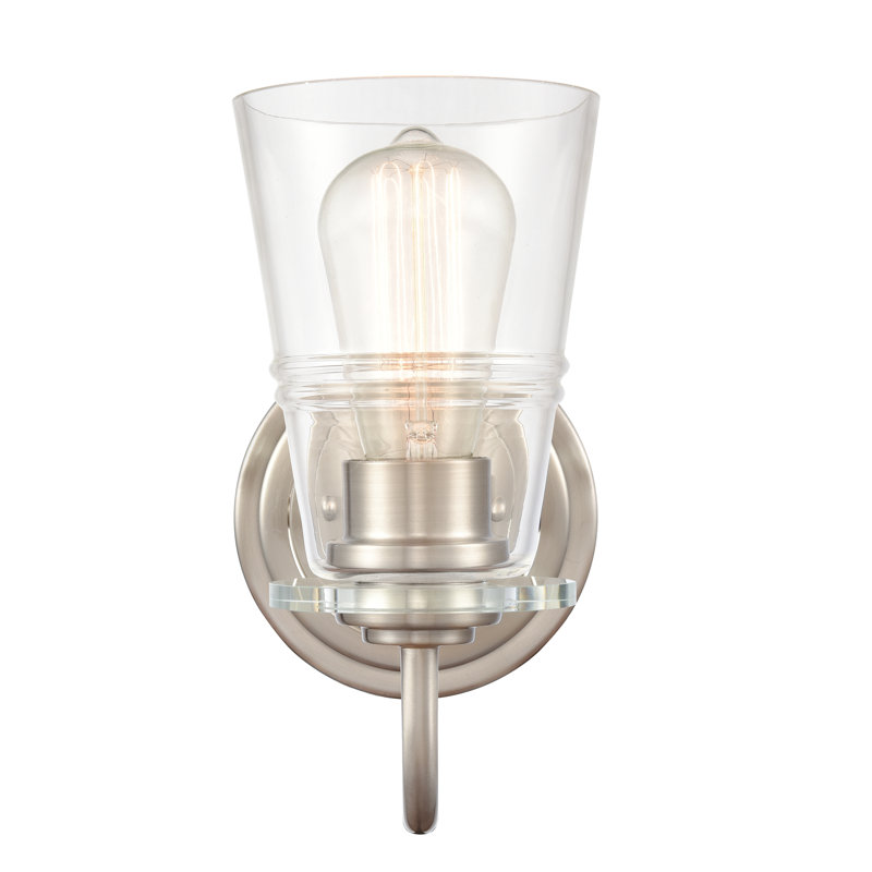Hayman Dimmable Bath Sconce, LED, Satin nickel