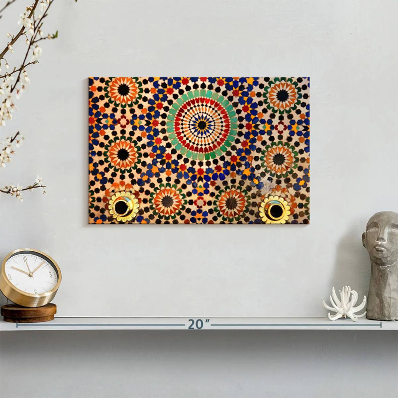 Kerner Moroccan Mosaic Tiles, 8" H x 12" W