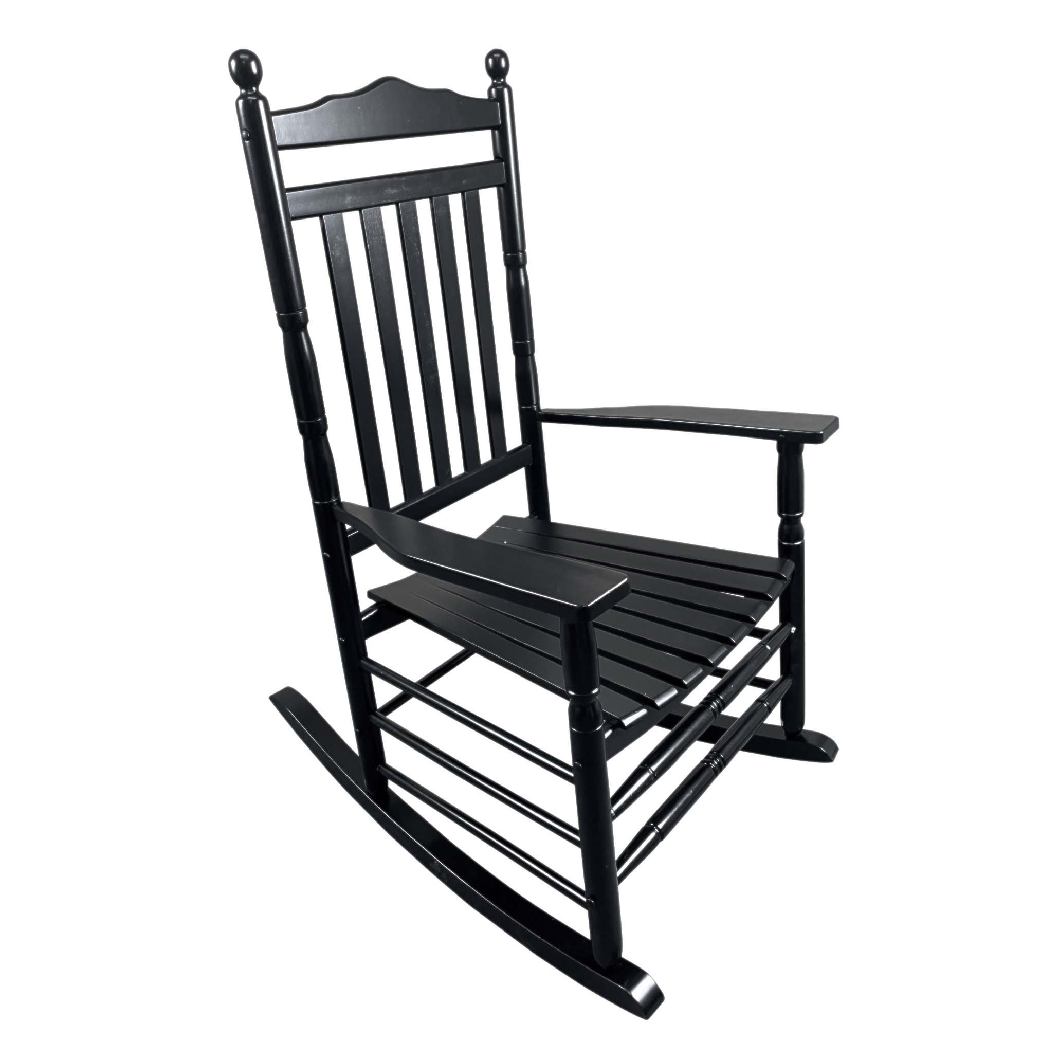 Sturdy Rocking Chair August Grove® Sturdy Solid Hardwood Rocking Chair with Wide Seat and ...