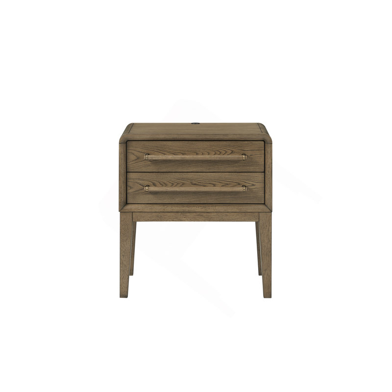 Petite table de chevet - café au lait, Marron clair