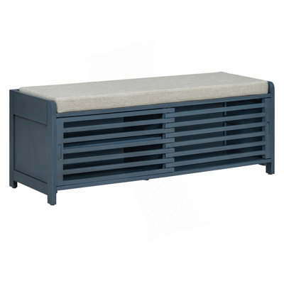 Shoe Bench With Storage And Cushion, Storage Bench With Retro Charm, Bedroom Bench
