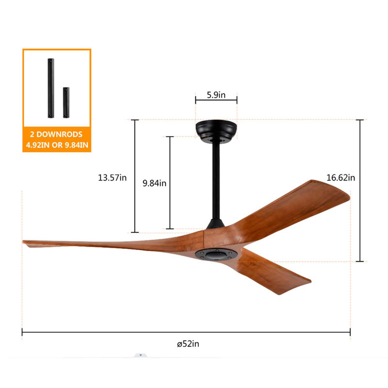 Haydar 52'' Ceiling Fan