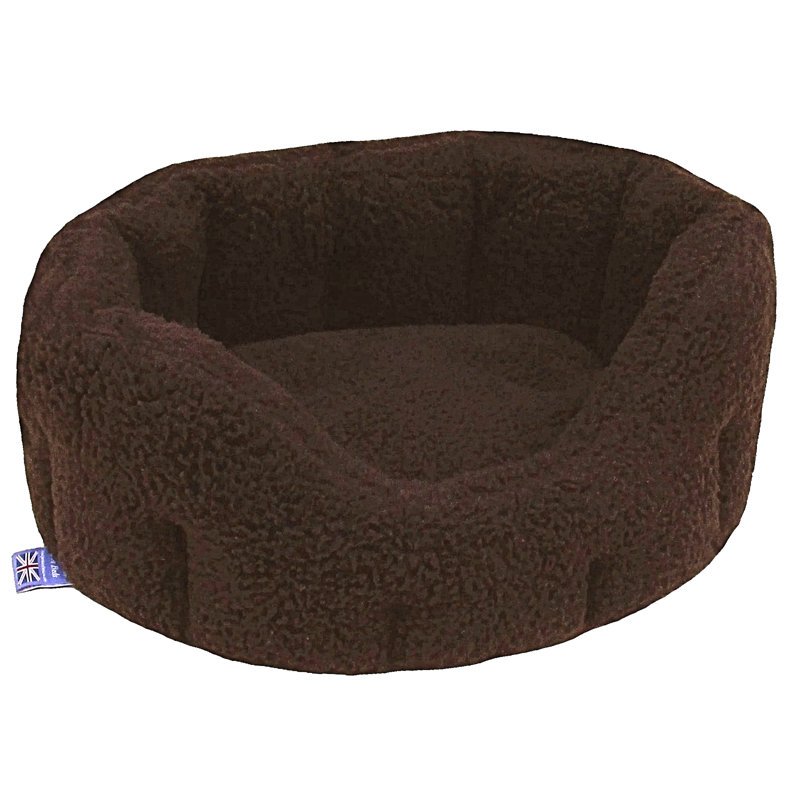 Fritz Fleece Pet Bed, Medium (61cm W x 51cm D), Silver Grey