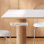 Ensemble de table de salle à manger moderne à base en bois massif-106473977