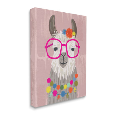 Lama, lunettes amusantes à pois, animal festif