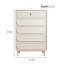 Commode d'appoint simple en bois blanc