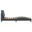 Structure de lit vidaXL sans matelas Piran gris foncé 90 x 190 cm velours-121202939-121202937
