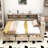 Wood Daybed with Storage Shelves and Three Drawers-1798452597