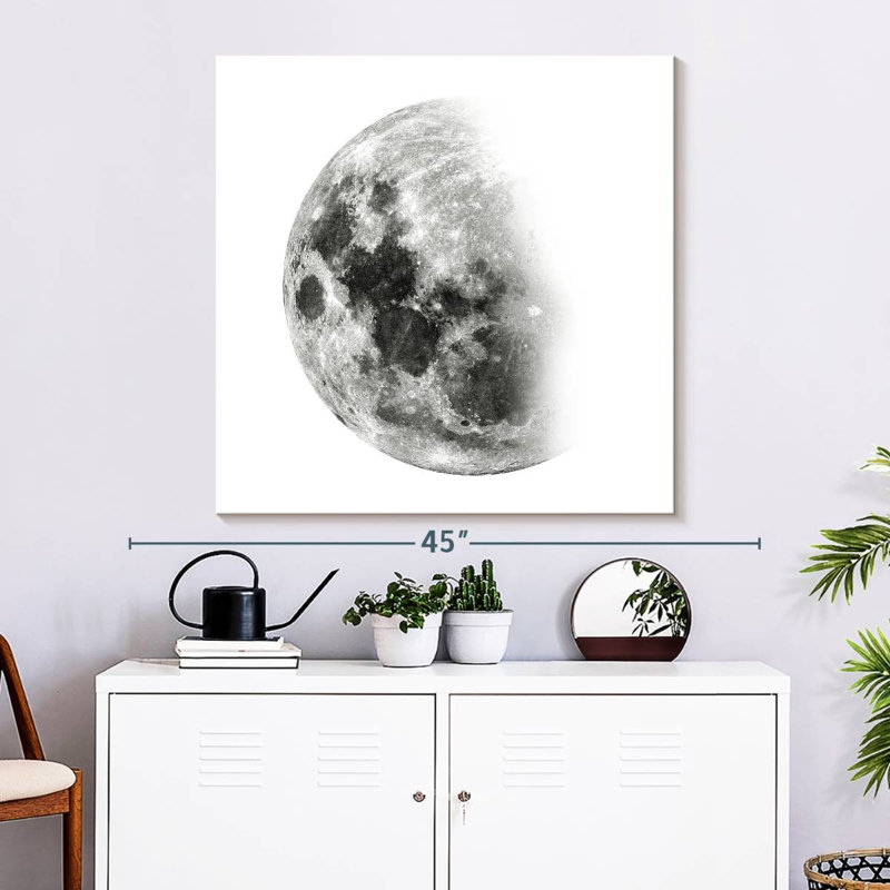 Lune d'Oberle décroissante I, H 33 po x l 33 po