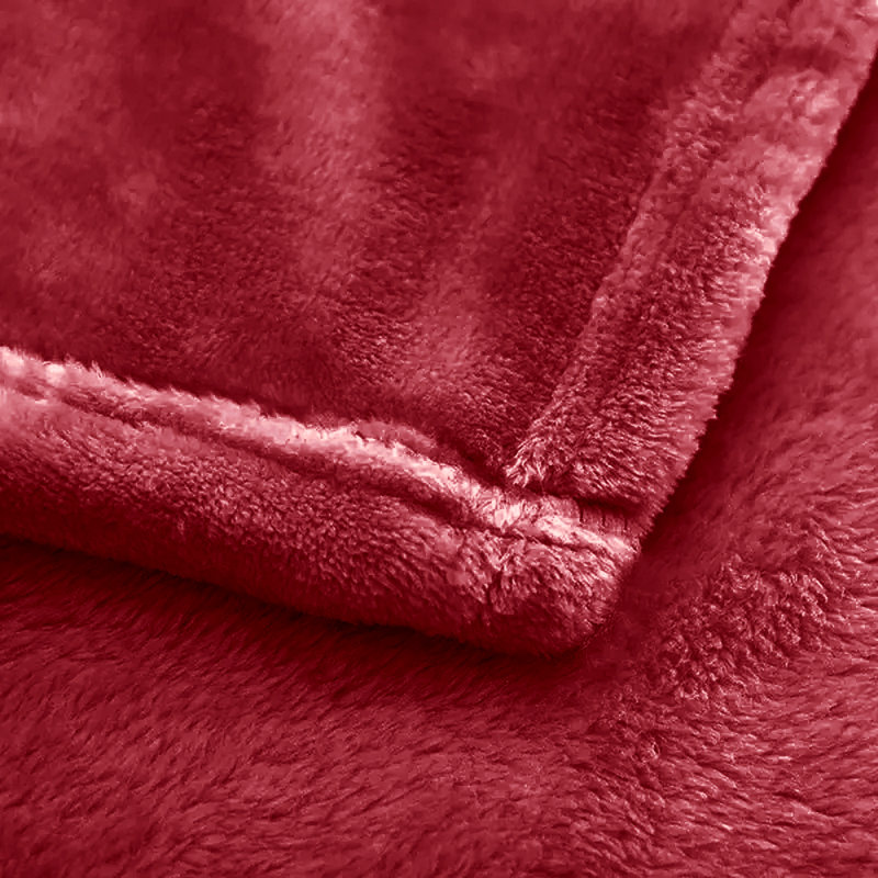 Couverture , Lit double, Rouge