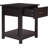 ClickDecor Bailey Nightstand with 1 Drawer and Display Shelf, Black-1065161378