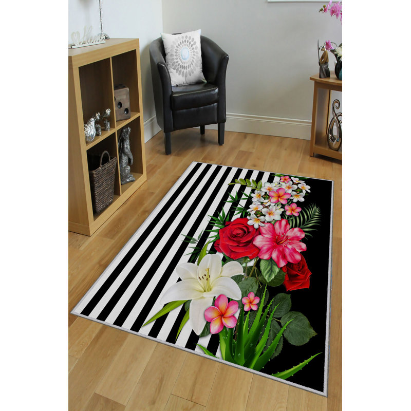 Premium Hall Carpet, 3D Digital Printed, 39.4 x 59.1 Inches | 100% Polyester, Antibacterial, Non-Slip Underside | Pile Height: 0.04 Inches, Machine Washable, Ideal for Living Room & Entryway Decor