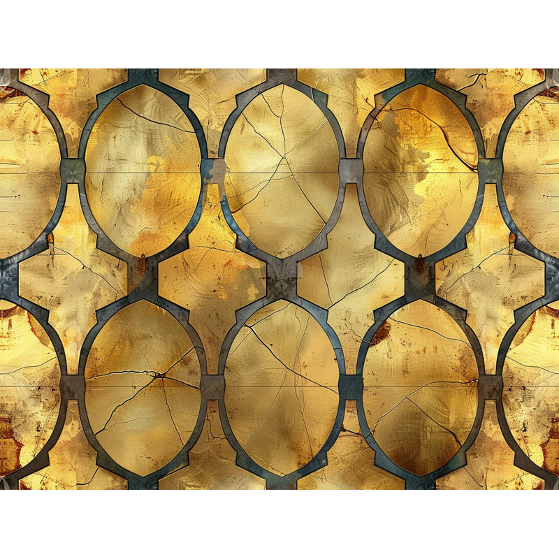 Geometric Pattern Visual Room Darkening Curtain Pair, 56" W x 80" L