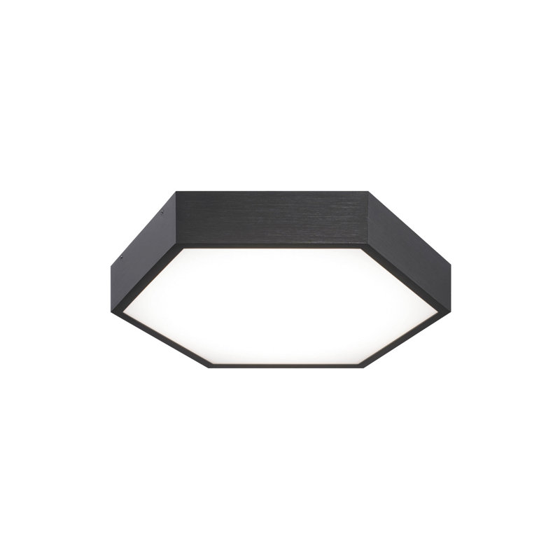 "Plafonnier encastré noir mat oxydé Matteo Lighting"