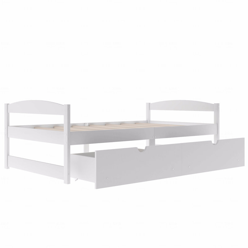 Lit plateforme simple avec deux tiroirs