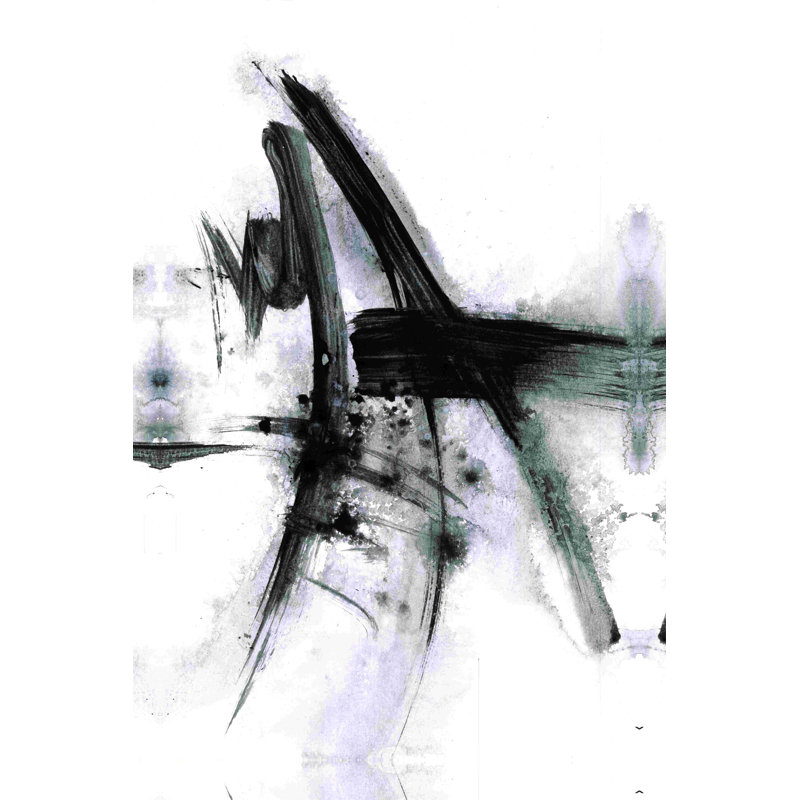 More More Black Ink 3 - Reproduction de dessin sur toile tendue, H 18 po x l 12 po