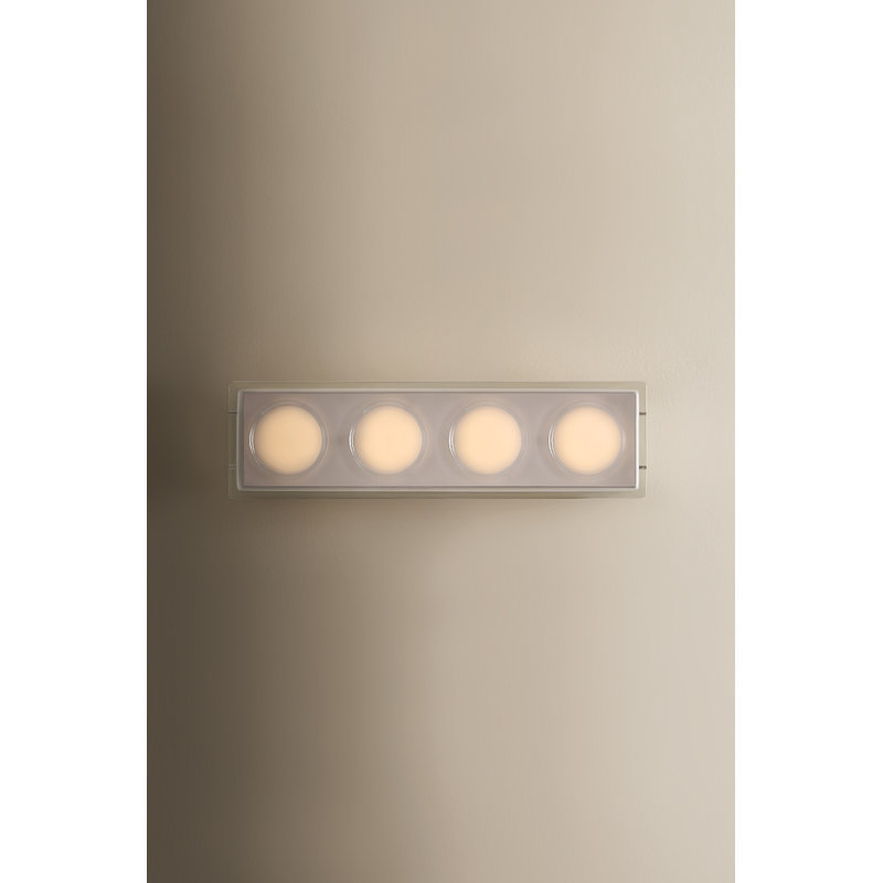 Mars 4 - Light LED Vanity Light, Polished Chrome, 4 Lights, 13 W