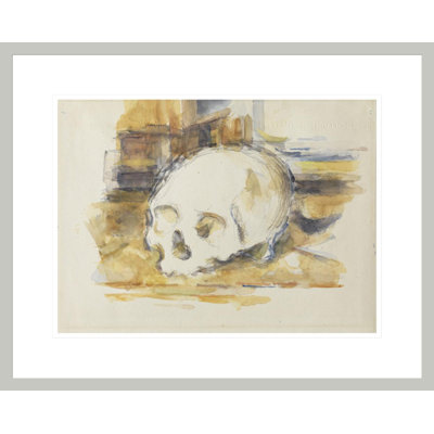 Étude d'un crâne par Paul Cézanne - Reproduction giclée encadrée