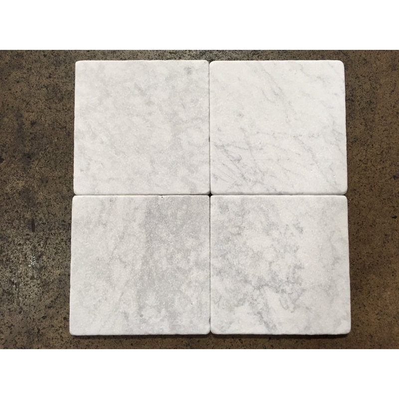 Carreau de mur et de sol aspect marbre 4 po x 4 po