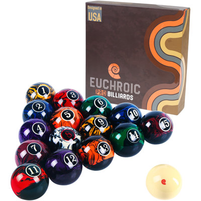 Ensemble de boules de billard en marbre