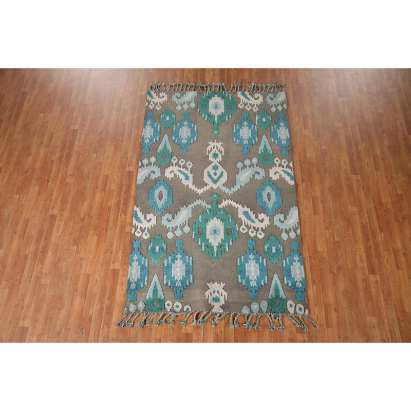 Tapis brun marocain indien 5 x 8