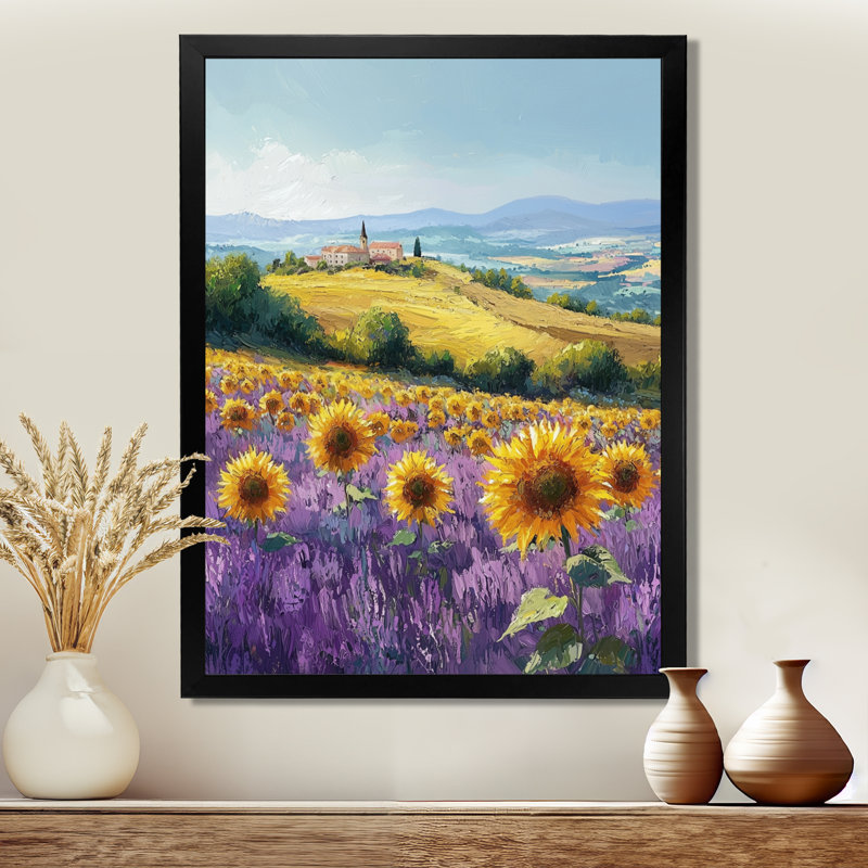 Vaisselle - décoration murale florale, H 32 po x l 24 po, Noir, Reproduction encadrée d'une seule photo