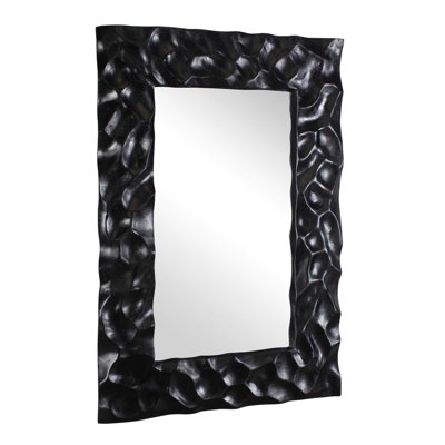  Malosi Black Carved Mirror