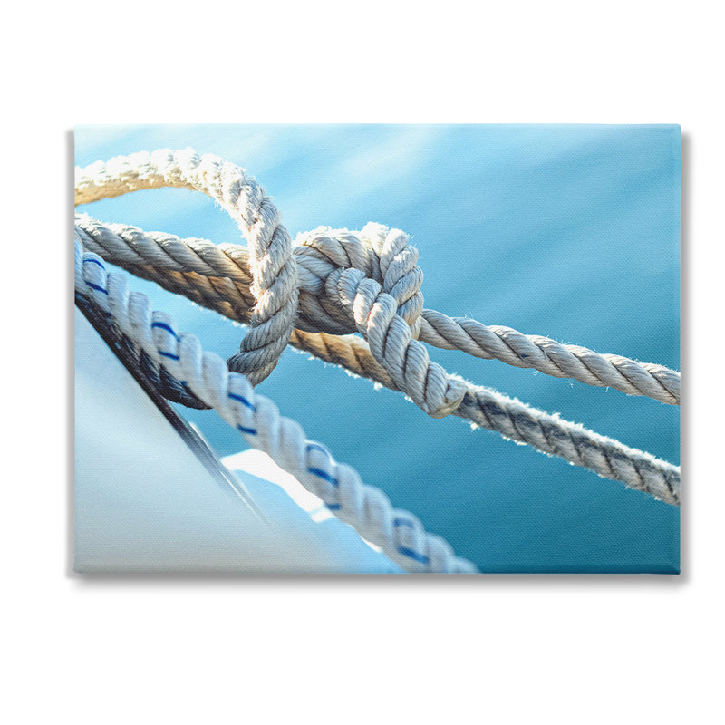 "Nautical Boating Knot" par Lil 'Rue sur toile, H 30 po x l 40 po