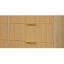 Commode 6 tiroirs en bois avec tiroirs ondulés - polyvalente pour la chambre à coucher, la chambre d'enfant, le salon et plus encore.