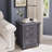 3 Drawer Bedside Table With Reading Light-829931889