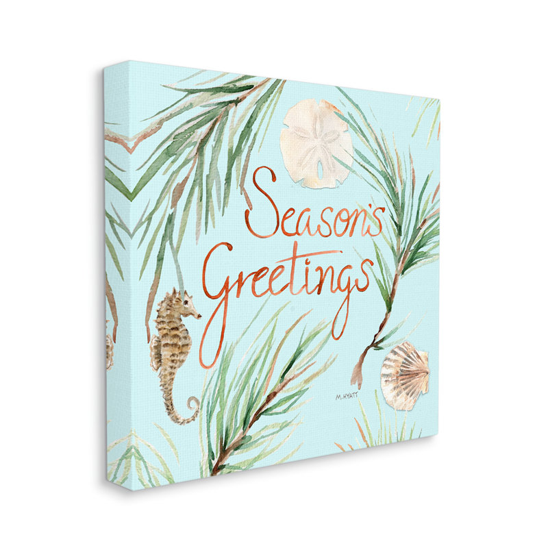 Impression d’art graphique, "Nautical Beach" par Season’Greetings, Toile, H 24 po x l 24 po x 1,5 po