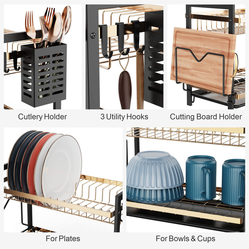 Friedlaender Stainless Steel Two Tier Dish Rack