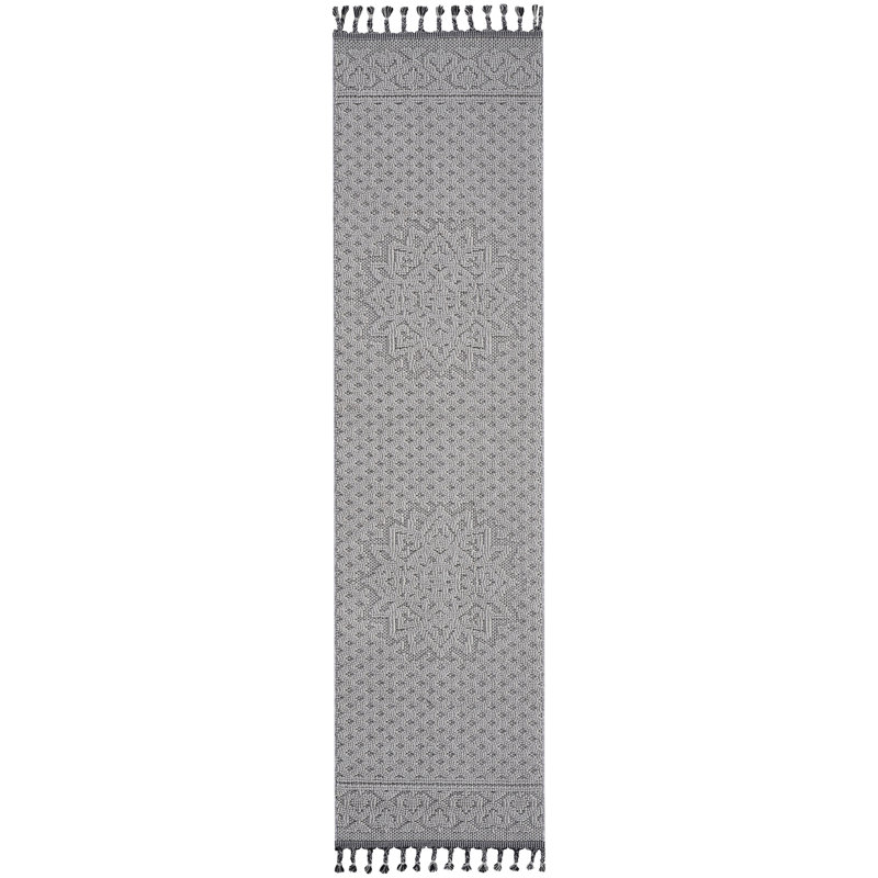 2x8 Area Carpet With White/ Medallion - Stain , Non-shedding, And Pet-, For Nursery Floor Rug Versatile Living, Dining, Bedroom Areas