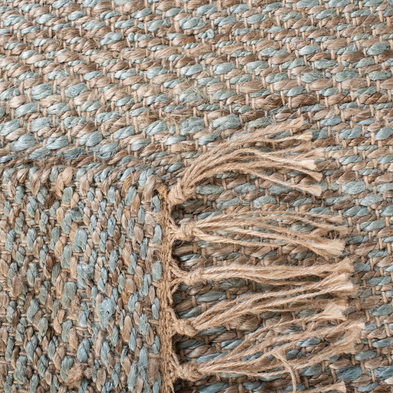 Natural Fiber Hand Woven Jute Rug, Rectangle 4' x 6'