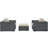 Modway Invite 3 Piece Outdoor Patio Sunbrella Sectional Set-31483487