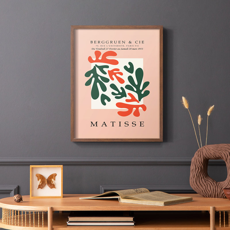Impression encadrée Matisse Cccxxx - Bois massif, Brun, H 14 po x l 11 po