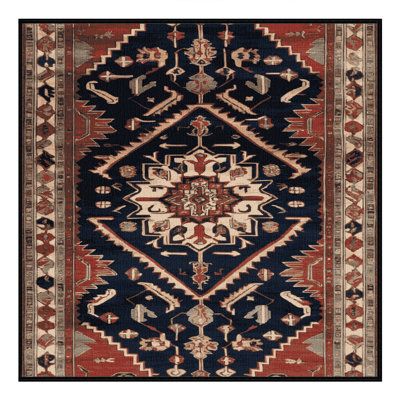 Machine Washable Persian Brown Area Rug