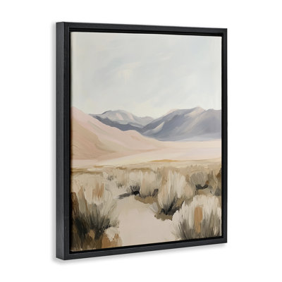 Cadre flottant Pastel Desert Solitude, design par Heidi Kuntz