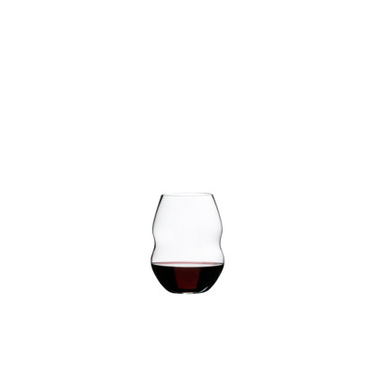 RIEDEL 0450/30 Swirl Red Wine Stemless Tumbler, 20floz, Clear, Pack of 2