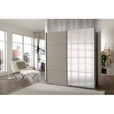 Charlann 2 Door Manufactured Wood Wardrobe