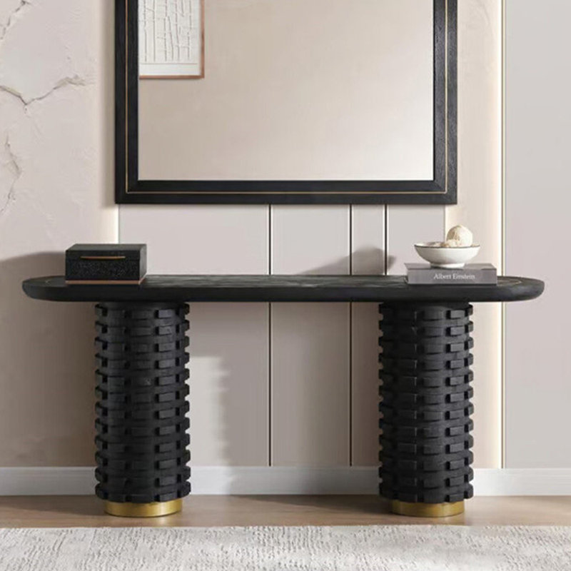 Console minimaliste de style italien, H 29,9 po x l 55,1 po x P 15,7 po