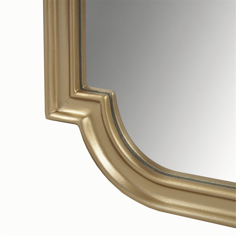 Charming Scalloped Wood Wall Mirror for Stylish Home Decor