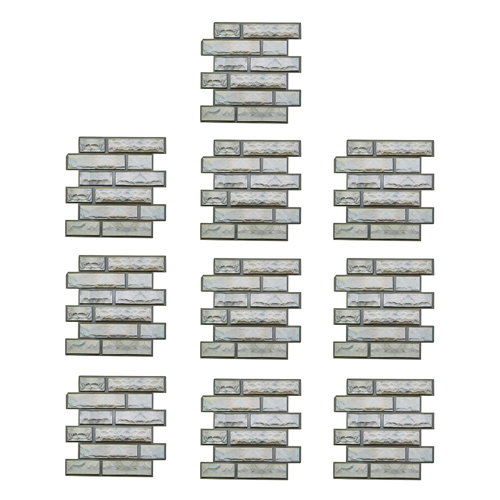 10Pcs Self-Adhesive Wall Tile Stickers